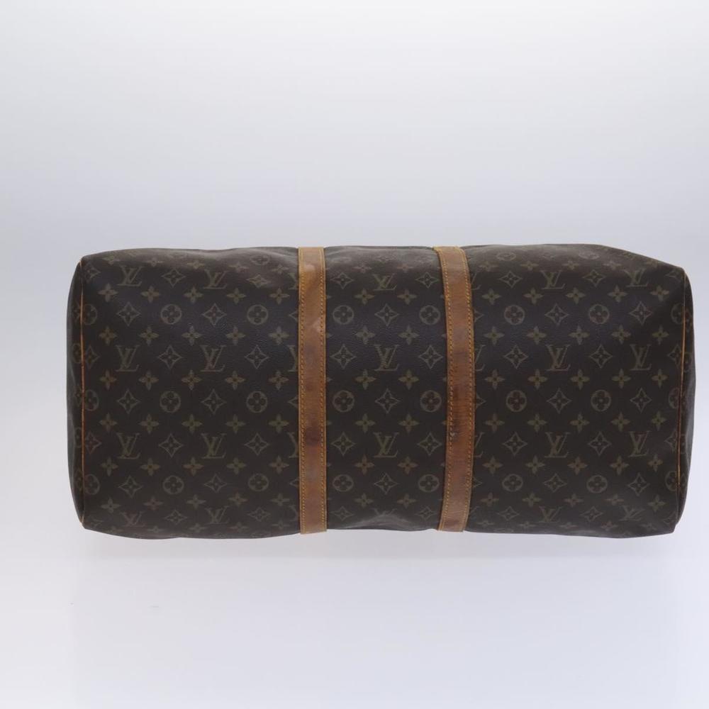 LOUIS VUITTON Monogram Keepall 55 Boston Bag M41424 LV Auth EC703 - Picture 5 of 16